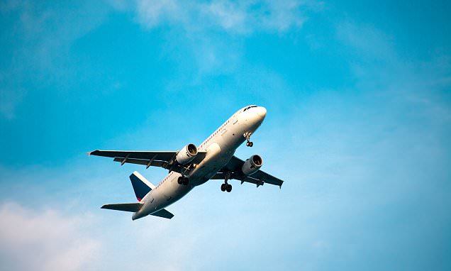 Commercial airplane take off