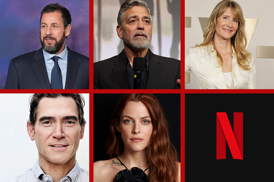 Star-Studded Cast Grid for Netflix Movie Jay Kelly Noah Baumbach Untitled