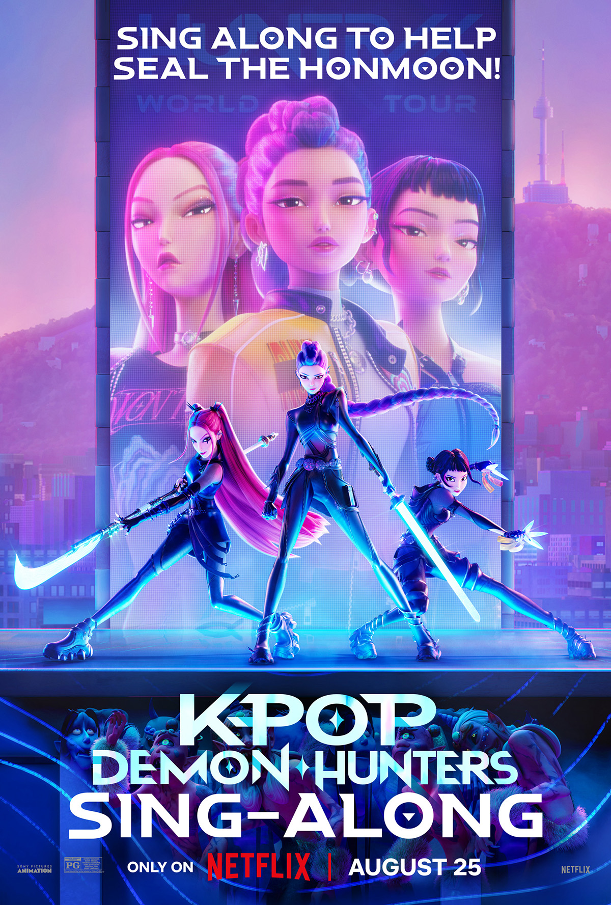 KPop Demon Hunters Sing-Along Poster