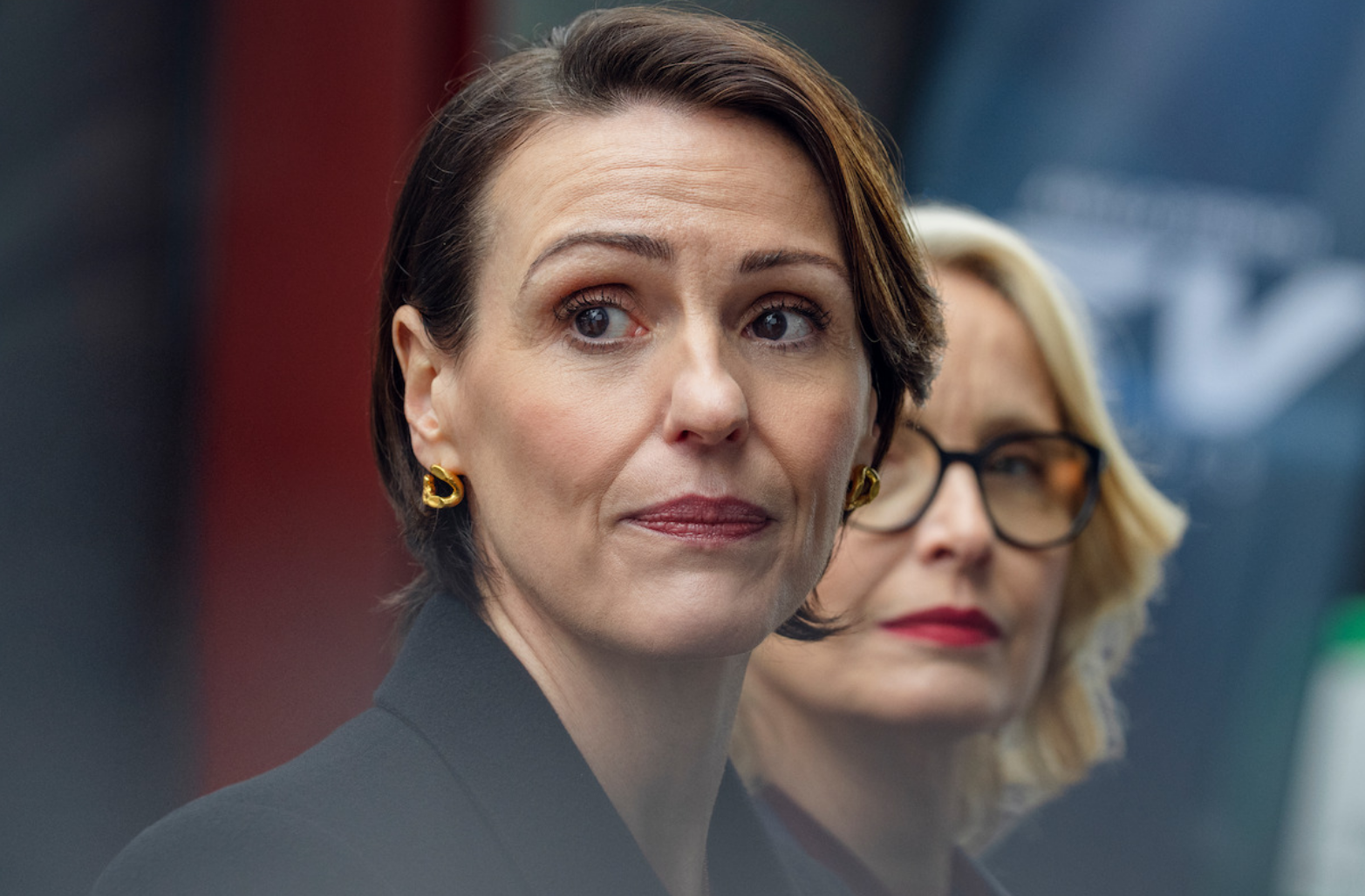 Surranne Jones Close-Up from Hostage Netflix Series
