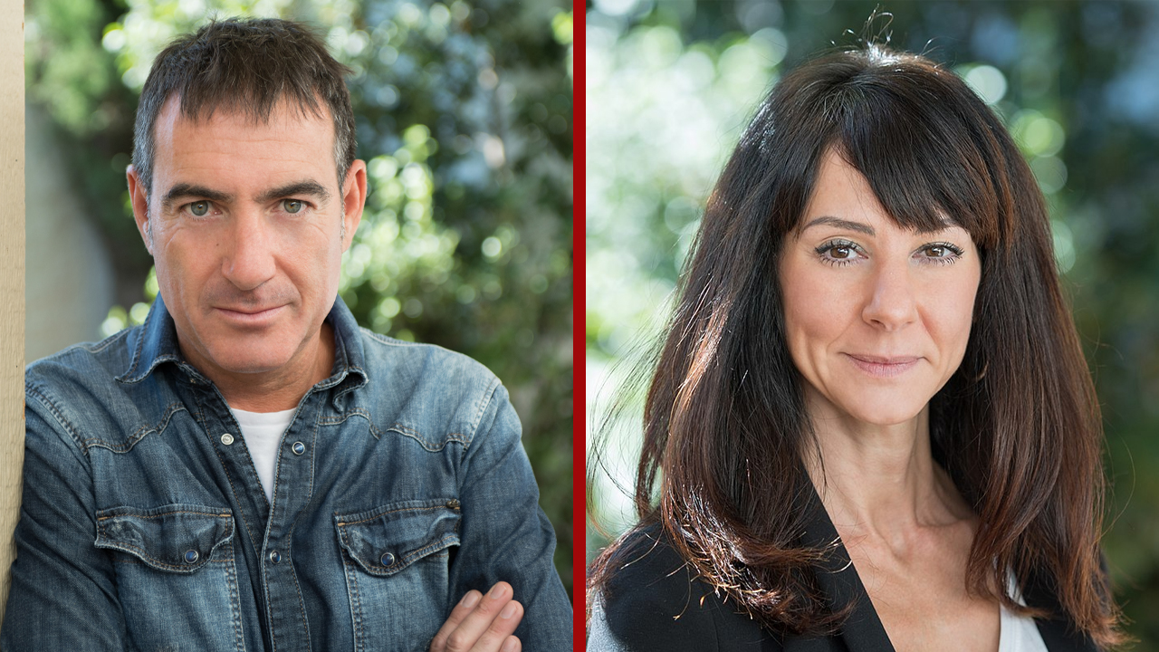 Creators Álex Pina and Esther Martínez Lobato of Billionaires' Bunker