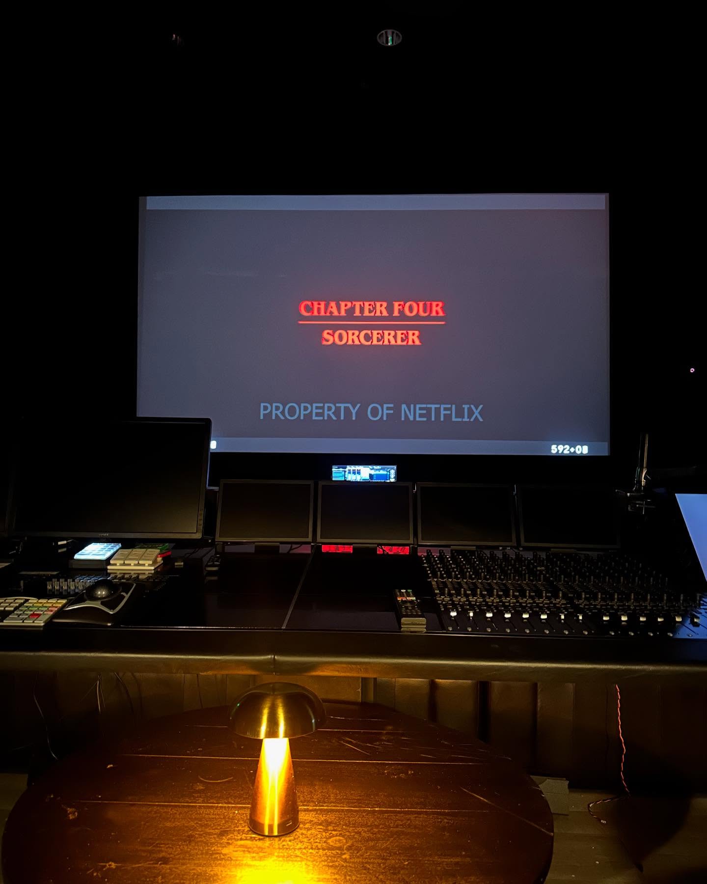 Ross Duffer Instagram post showing Chapter Four Sorcerer